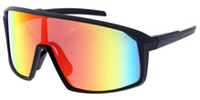 80882ME/RV Men's Plastic Sport Large Shield Frame w/ Color Mirror Lens