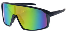 80882ME/RV Men's Plastic Sport Large Shield Frame w/ Color Mirror Lens