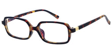 80909BLF/CLR Unisex Plastic Small Rectangle Classic Blue Light Filtering Computer Glasses