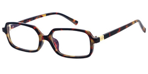 80909BLF/CLR Unisex Plastic Small Rectangle Classic Blue Light Filtering Computer Glasses