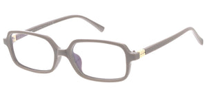 80909BLF/CLR Unisex Plastic Small Rectangle Classic Blue Light Filtering Computer Glasses