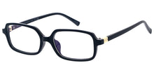 80909BLF/CLR Unisex Plastic Small Rectangle Classic Blue Light Filtering Computer Glasses