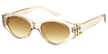 80918 Women's Plastic Medium Oval Frame w/ Metal Accents On Temple
