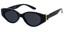 80918 Women's Plastic Medium Oval Frame w/ Metal Accents On Temple