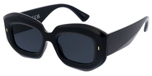80922 Women's Plastic Large Rounded Square Cat Eye Frame