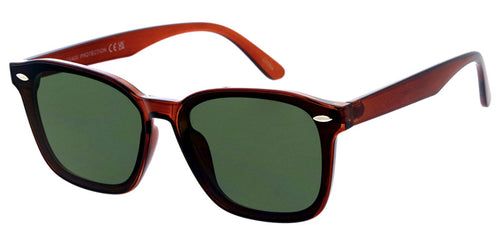 80931 Women's Plastic Large Square Frame w/ Flush Lens