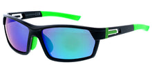 80933ME/RV Men's Plastic Casual Large Square Frame w/ Color Mirror Lens