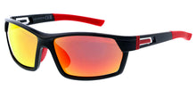 80933ME/RV Men's Plastic Casual Large Square Frame w/ Color Mirror Lens