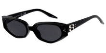 80940 Unisex Plastic Medium Cat Eye Frame w/ Metal Accents On Temple