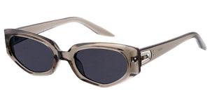 80942 Women's Plastic Medium Oval Frame w/ Metal Accents On Temple