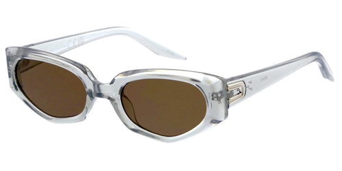 80942 Women's Plastic Medium Oval Frame w/ Metal Accents On Temple