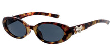 80949 Women's Plastic Medium Oval Frame w/ Metal Accents On Temple