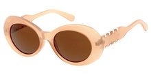80959 Women's Plastic Large Oval Frame w/ Metal Accent