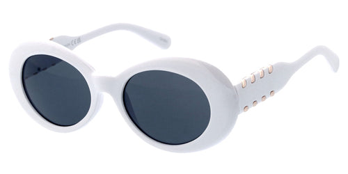 80959 Women's Plastic Large Oval Frame w/ Metal Accent