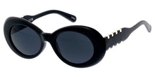 80959 Women's Plastic Large Oval Frame w/ Metal Accent