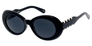 80959 Women's Plastic Large Oval Frame w/ Metal Accent