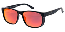 80969KSH/RV KUSH Men's Plastic Casual Large Square Frame w/ Color Mirror Lens