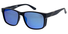 80969KSH/RV KUSH Men's Plastic Casual Large Square Frame w/ Color Mirror Lens