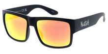 80975KSH/RV KUSH Men's Plastic Casual Large Square Frame w/ Color Mirror Lens
