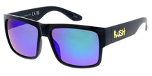 80975KSH/RV KUSH Men's Plastic Casual Large Square Frame w/ Color Mirror Lens