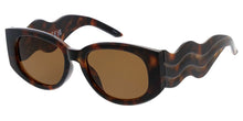 80984 Women's Plastic Large Oval Frame w/ Wavy Arms