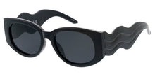 80984 Women's Plastic Large Oval Frame w/ Wavy Arms