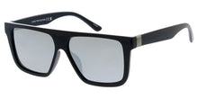 80997ME/RV Men's Plastic Casual Medium Rectangular Flat Top Frame w/ Color Mirror Lens
