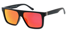 80997ME/RV Men's Plastic Casual Medium Rectangular Flat Top Frame w/ Color Mirror Lens