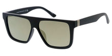 80997ME/RV Men's Plastic Casual Medium Rectangular Flat Top Frame w/ Color Mirror Lens
