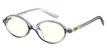 81007BLF/CLR Unisex Plastic Small Oval Classic Blue Light Filtering Computer Glasses