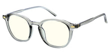 81008BLF/CLR Unisex Plastic Large Round Classic Blue Light Filtering Computer Glasses