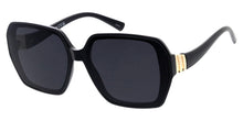 81034 Women's Plastic Large Round Frame w/ Metal Temple Accent