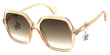81036 Women's Plastic Large Round Frame w/ Metal Hanging Charm