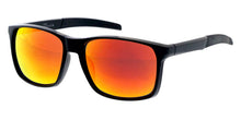 81043ME/RV Men's Plastic Large Rectangular Frame w/ Color Mirror Lens