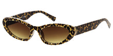 81058LEO Women's Plastic Medium Cat Eye Frame w/ Leopard Print