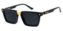 81060 Women's Plastic Medium Square Frame w/ Metal Accent on Temple