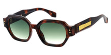 81061 Women's Plastic Medium Geometrical Frame w/ Metal Accent on Temple