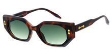 81064 Women's Plastic Medium Geometrical Frame w/ Metal Accent on Temple