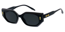81064 Women's Plastic Medium Geometrical Frame w/ Metal Accent on Temple