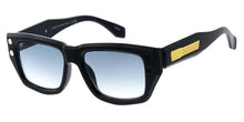 81067 Unisex Plastic Large Rectangular Frame w/ Metal Accent on Temple