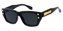 81067 Unisex Plastic Large Rectangular Frame w/ Metal Accent on Temple