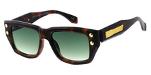 81067 Unisex Plastic Large Rectangular Frame w/ Metal Accent on Temple