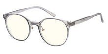 81082BLF/CLR Unisex Plastic Large Round Hipster Classic Blue Light Filtering Computer Glasses