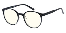 81082BLF/CLR Unisex Plastic Large Round Hipster Classic Blue Light Filtering Computer Glasses