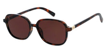 81104 Women's Plastic Large Rectangular Frame w/ Metal Accent on Temple