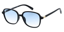 81104 Women's Plastic Large Rectangular Frame w/ Metal Accent on Temple