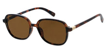 81104 Women's Plastic Large Rectangular Frame w/ Metal Accent on Temple