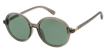 81114 Women's Plastic Large Round Frame w/ Metal Accent on Temple
