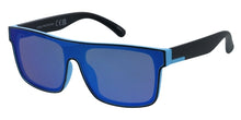 81118ME/RV Men's Plastic Large Rectangular Shield Frame w/ Color Mirror Lens