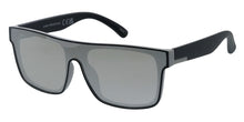 81118ME/RV Men's Plastic Large Rectangular Shield Frame w/ Color Mirror Lens
